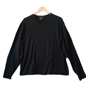 Black V-Neck Sweater